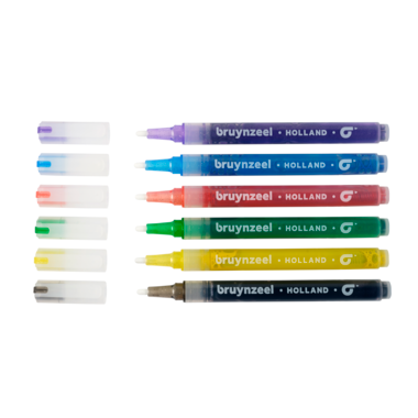 Bruynzeel Kids Glitter viltstiften set 6