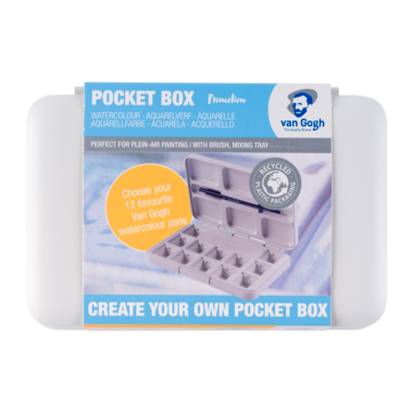 Van Gogh Aquarelverf lege pocketboxen wit