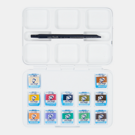 Van Gogh Aquarelverf pocket box gedempte tinten met 12 kleuren in halve Napjes