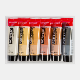 Amsterdam Standard Series acrylverf metallic set | 6 × 20 ml 