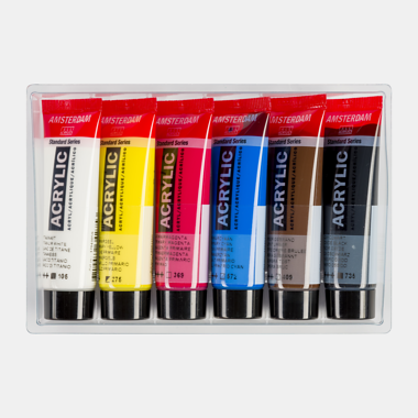 Amsterdam Standard Series acrylverf primaire set | 6 × 20 ml 