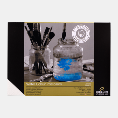 Rembrandt Aquarel postkaarten (25% katoen)