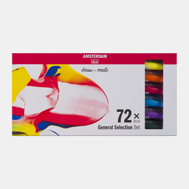 Amsterdam Standard Series acrylverf algemene selectie set | 72 × 20 ml 