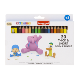 Bruynzeel Kids korte / dikke kleurpotloden set 20
