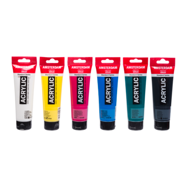 Amsterdam Standard Series acrylverf educatie set | 6 x 120 ml