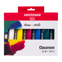 Amsterdam Standard Series acrylverf educatie set | 6 x 120 ml