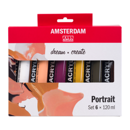 Amsterdam Standard Series acrylverf portret set | 6 x 120 ml