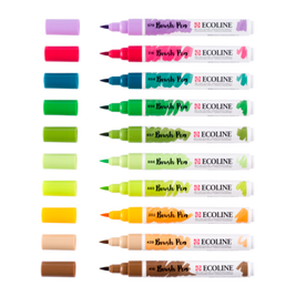 Ecoline Brush Pen set Botanisch | 10 colours