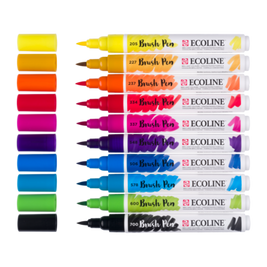 Ecoline Brush Pen set Primair | 10 colours