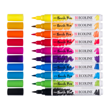 Ecoline Brush Pen set Primair | 10 colours