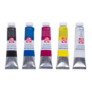 Talens Gouache Extra Fijn mengset | 5 x 20 ml tubes