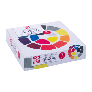 Talens Gouache Extra Fijn mengset | 5 x 20 ml tubes