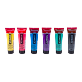 Amsterdam Standard Series acrylverf kleurrijke metallic set | 6 x 20 ml