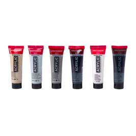 Amsterdam Standard Series acrylverf grijstinten set | 6 x 20 ml