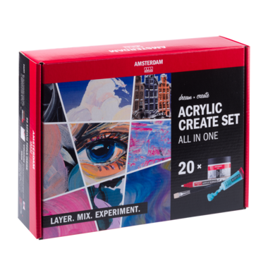 Amsterdam All in one Create Acrylverf set