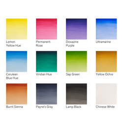 Winsor & Newton Cotman Water Colour Blue Box 12 halve napjes