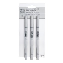 Winsor & Newton Fineliner Cool Grey Set X3 Assorti