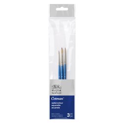 Winsor & Newton Cotman Penseel Korte Steel Set van 3 V.1