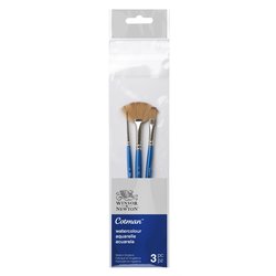 Winsor & Newton Cotman Penseel Korte Steel Set van 3 V.3