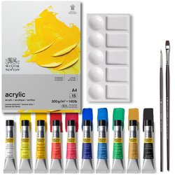 Winsor & Newton Galeria Acrylique Set 10x12ml + Accessoires