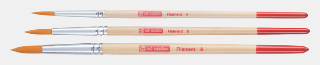 Talens Art Creation Aquarelpenselenset van 3 Rond - Polyester