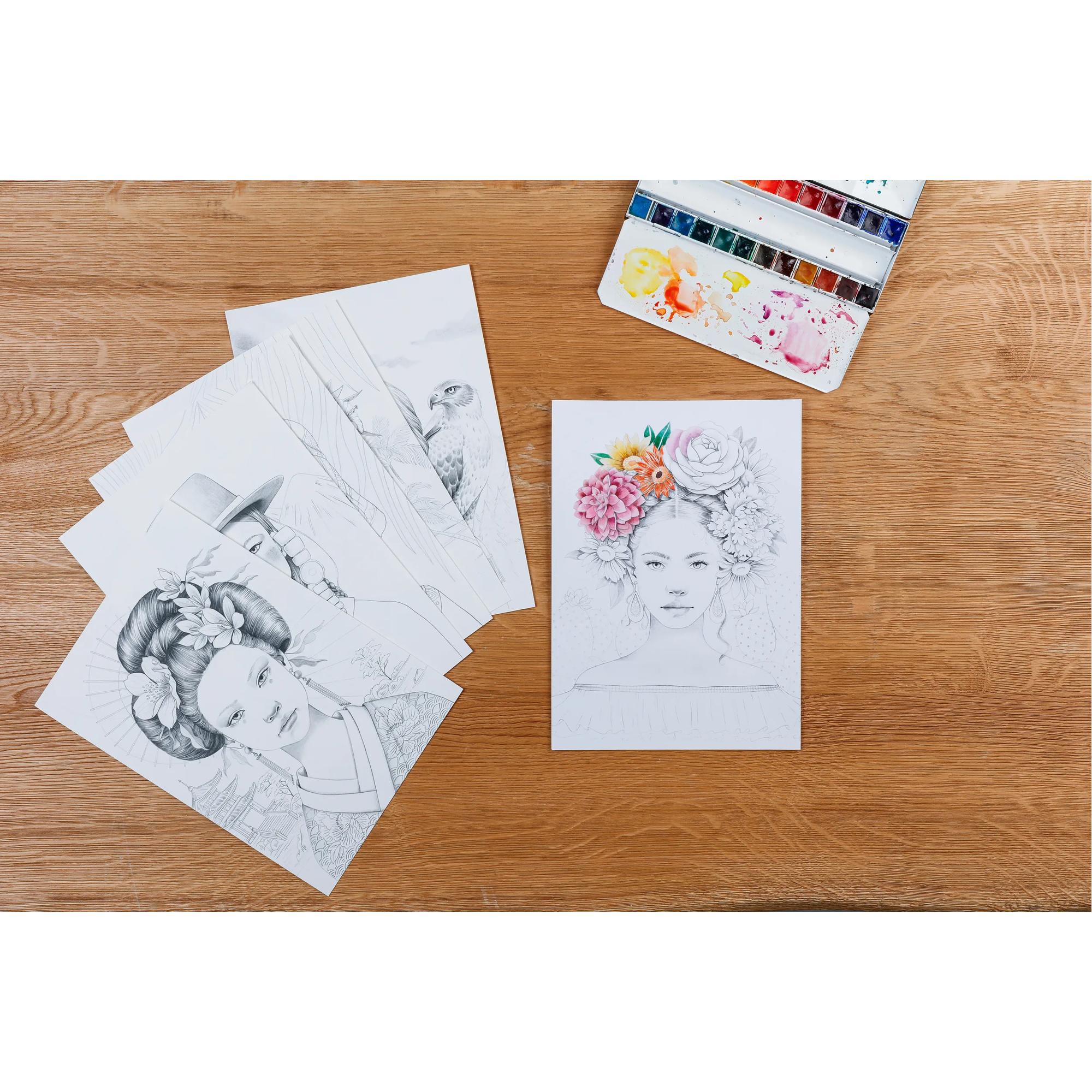 Kleurboek Odelia A4 Clairefontaine- 250 grams alle mediums