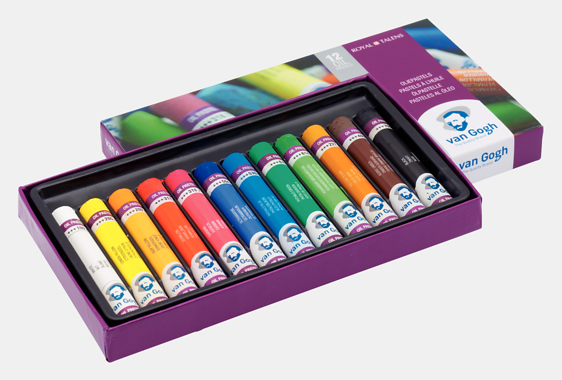 Van Gogh Basisset oliepastels met 12 kleuren