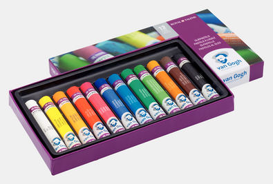 Van Gogh Basisset oliepastels met 12 kleuren