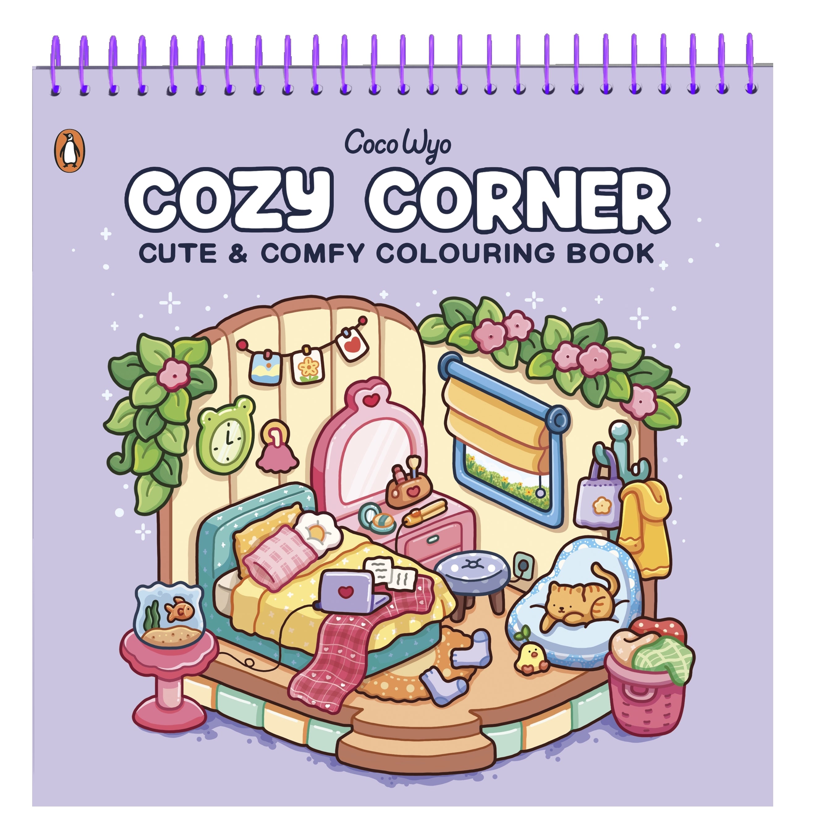 Coco Wyo Girl Cozy Corner spriaal gebonden - Kleurboek voor alle leeftijden