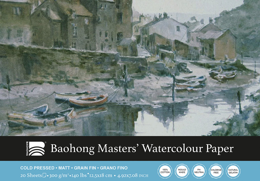 Baohong - Masters' Watercolour blok medium grain