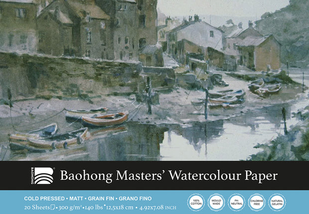 Baohong - Masters' Watercolour blok medium grain