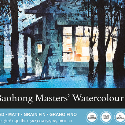 Baohong - Masters' Watercolour blok medium grain