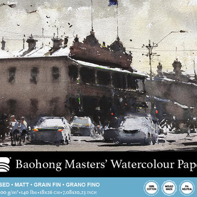 Baohong - Masters' Watercolour blok medium grain