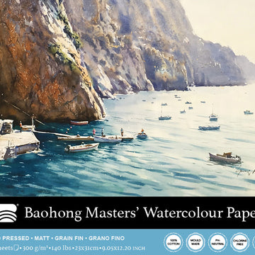 Baohong - Masters' Watercolour blok medium grain