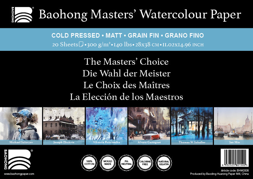 Baohong - Masters' Watercolour vel medium grain