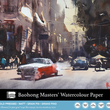 Baohong - Masters' Watercolour blok medium grain