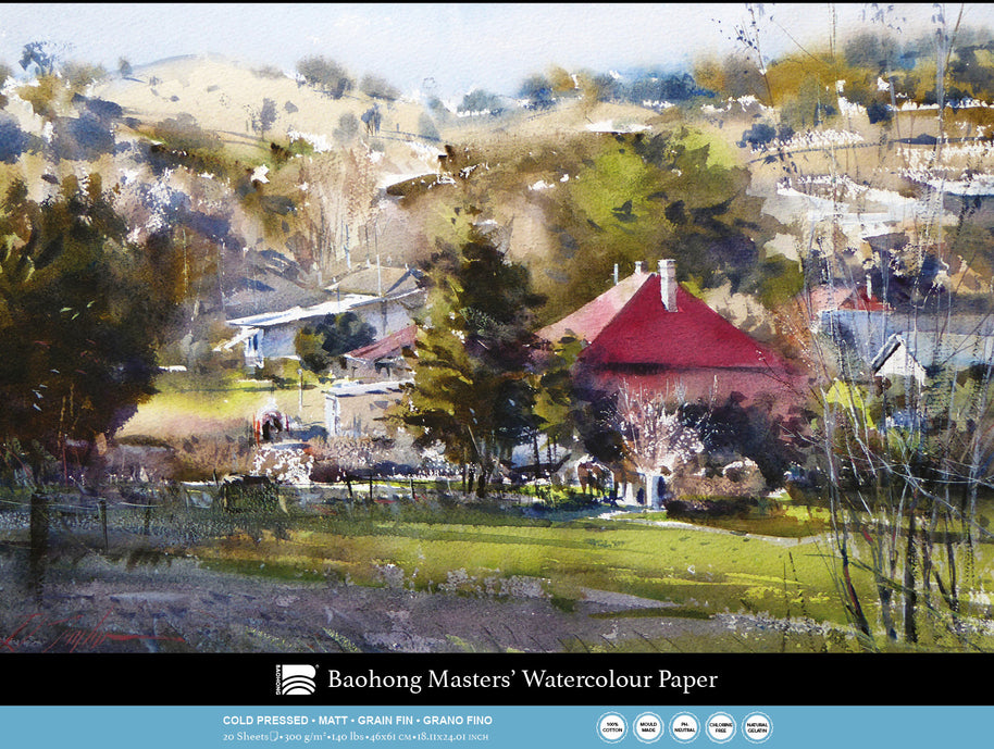 Baohong - Masters' Watercolour blok medium grain