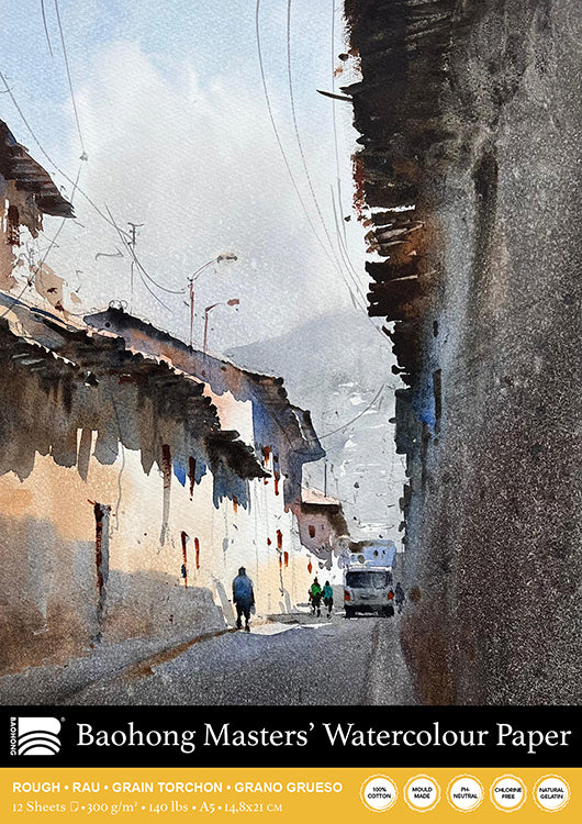 Baohong - Masters' Watercolour Portrait Pad rough grain