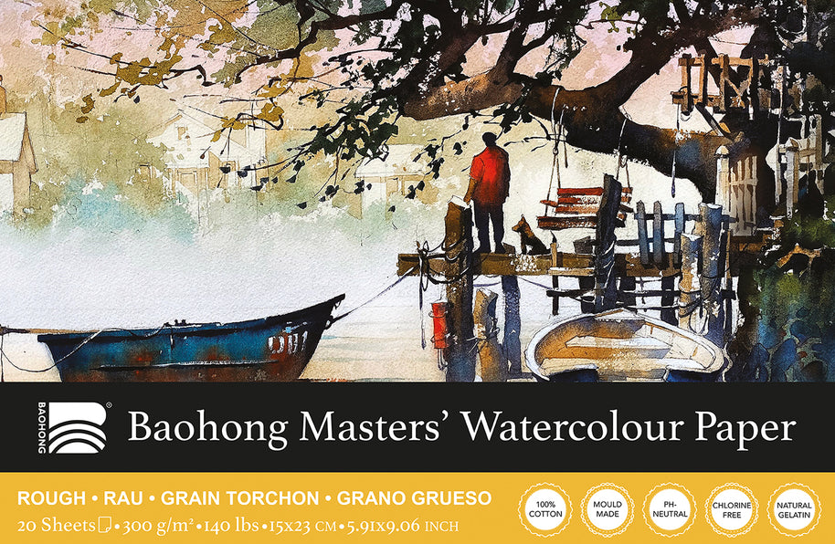 Baohong - Masters' Watercolour blok rough grain