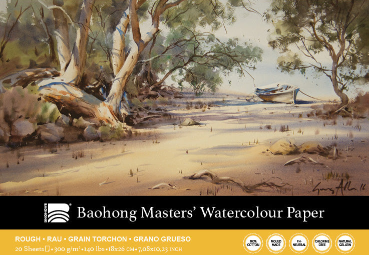 Baohong - Masters' Watercolour blok rough grain
