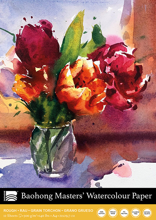 Baohong - Masters' Watercolour Portrait Pad rough grain