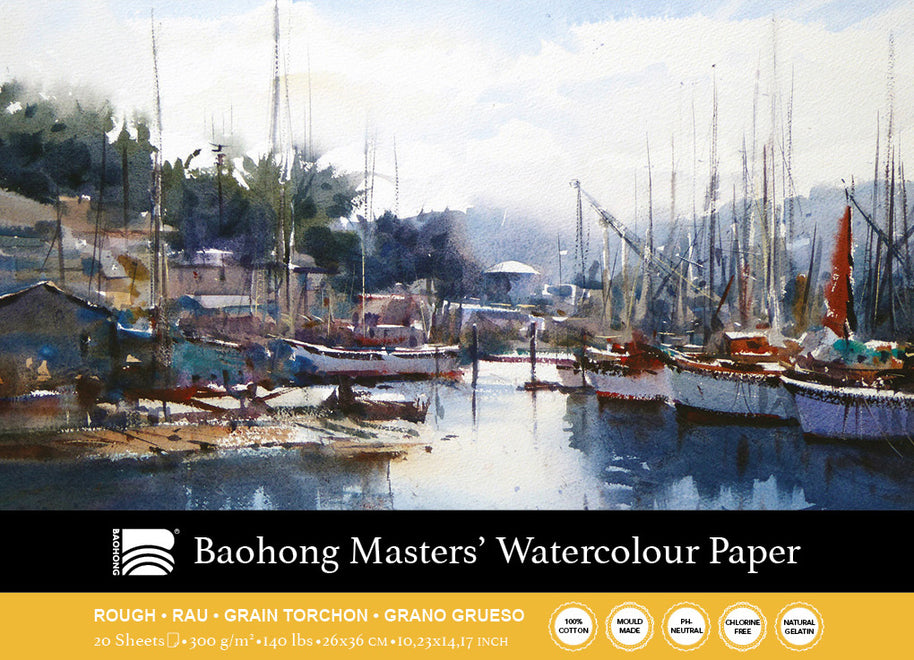 Baohong - Masters' Watercolour blok rough grain