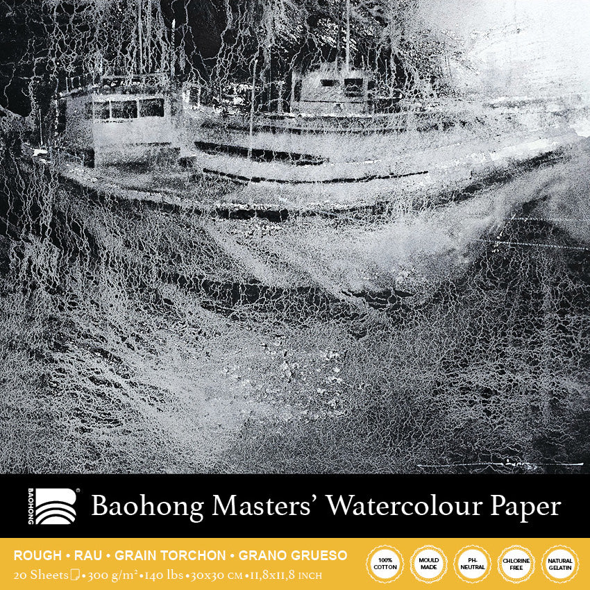 Baohong - Masters' Watercolour blok rough grain
