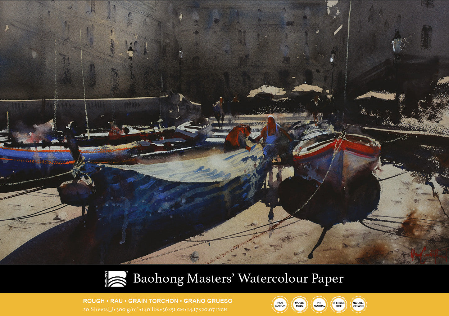 Baohong - Masters' Watercolour blok rough grain