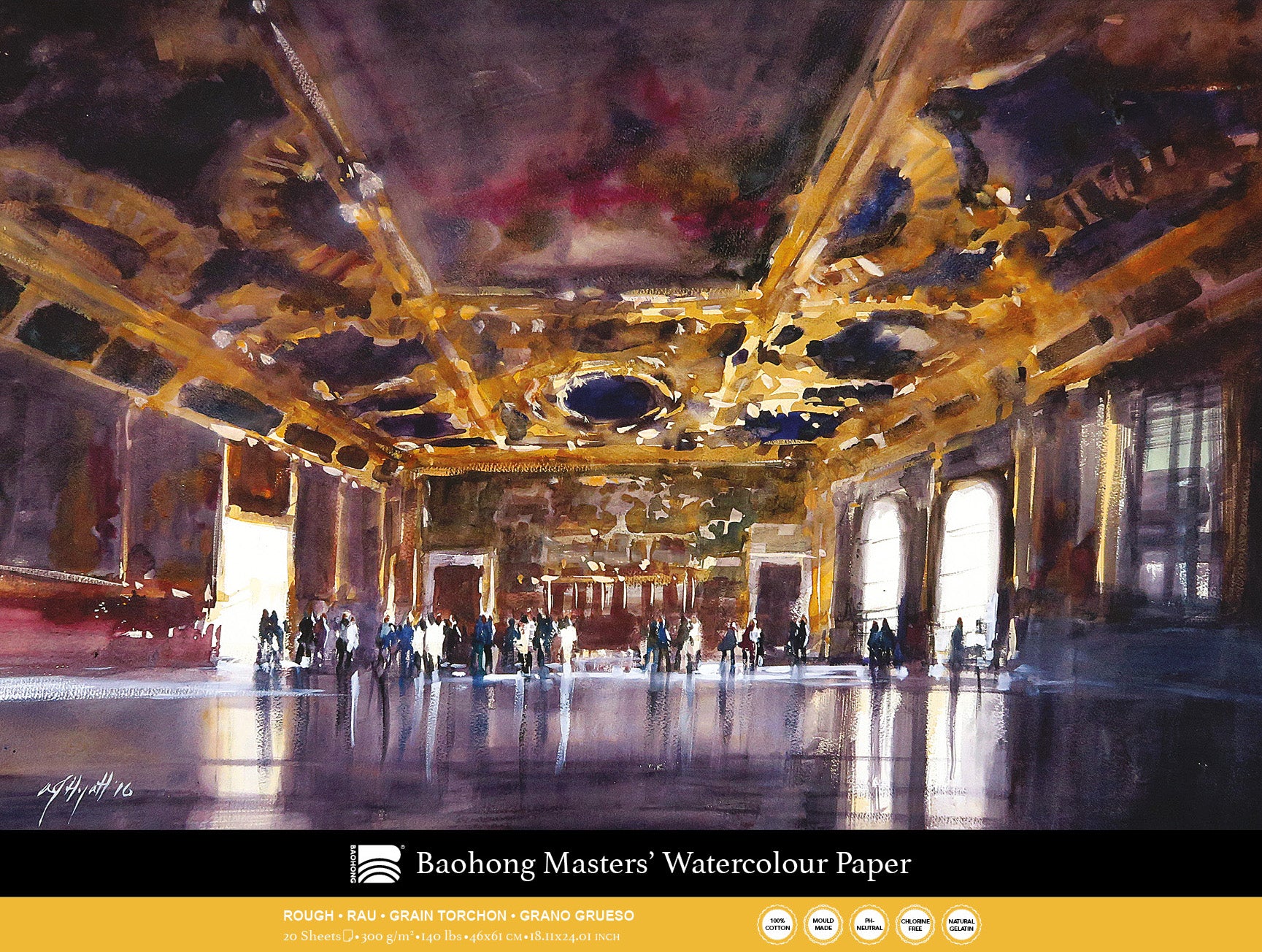 Baohong - Masters' Watercolour blok rough grain
