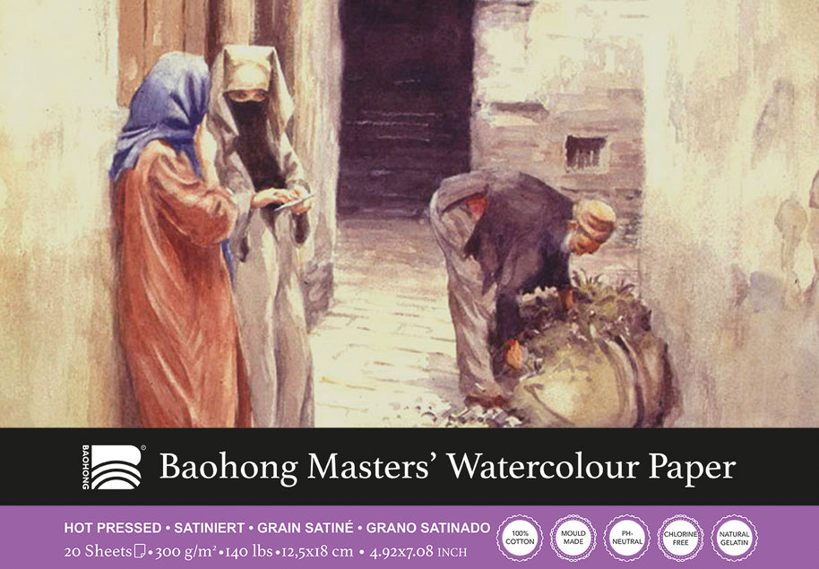 Baohong - Masters' Watercolour blok smooth grain