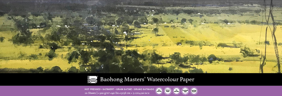 Baohong - Masters' Watercolour blok smooth grain
