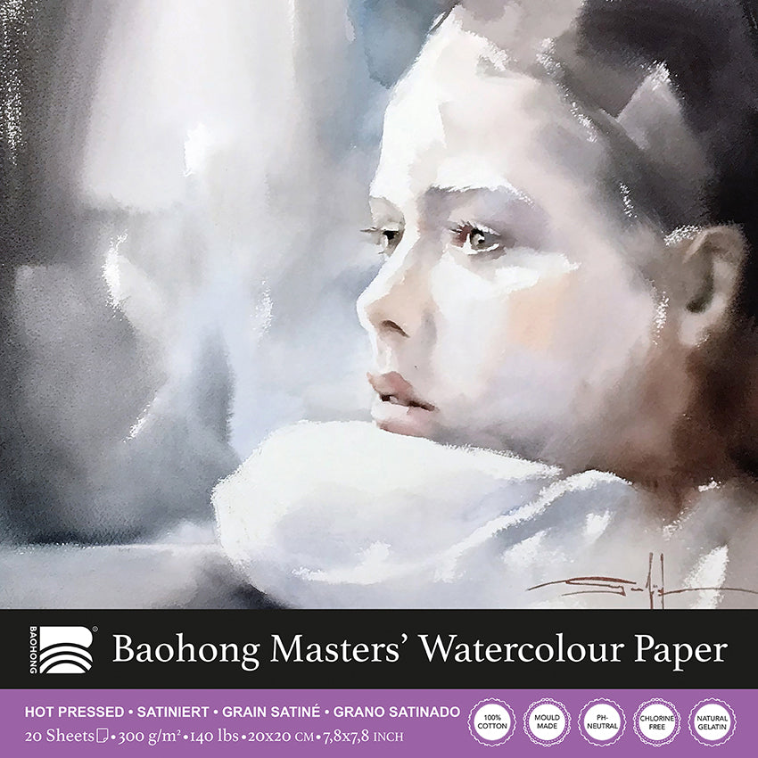 Baohong - Masters' Watercolour blok smooth grain