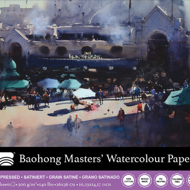 Baohong - Masters' Watercolour blok smooth grain