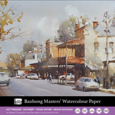 Baohong - Masters' Watercolour blok smooth grain